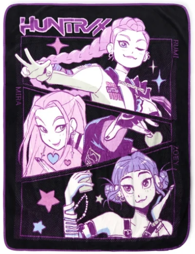KPOP Demon Hunters Huntrix Pop Stars Kids Throw Blanket 46"x 60" Deal