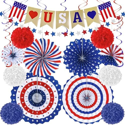 4th of July Decorations 26-Piece Deal