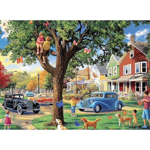 500 Piece Dog Spring Park Jigsaw Puzzle Deal