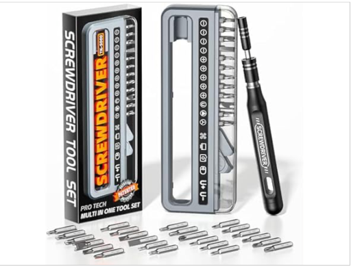 32-Piece Small Precision Magnetized/Demagnetized Screwdriver Set