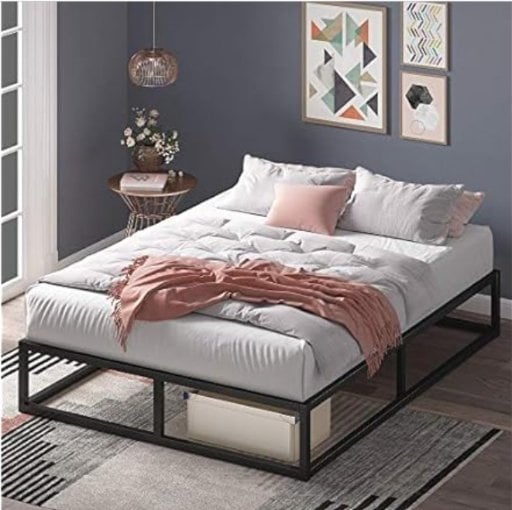 ZINUS Joseph Metal Platform Bed Frame w/ Wood Slat Support (Queen) Deal
