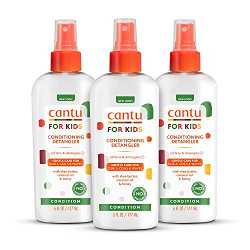 Cantu Care Kids' Hair Conditioning Detangler 3-Pack 6-Oz
