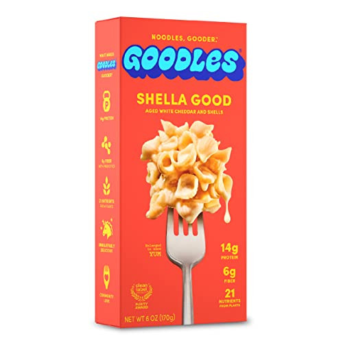 Goodles Shella Good Aged White Cheddar and Shells Pasta 6-Oz (Non-GMO, Organic Ingredients)