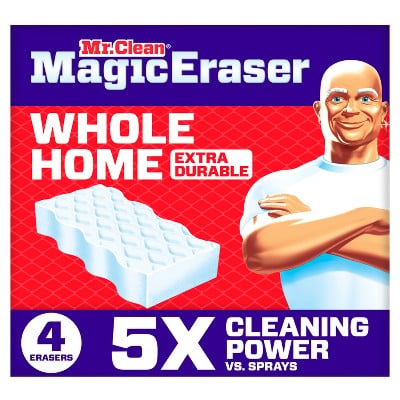 Mr. Clean Unscented Magic Eraser Whole Home Extra Durable Multi-Purpose Cleaner 4-Count Deal