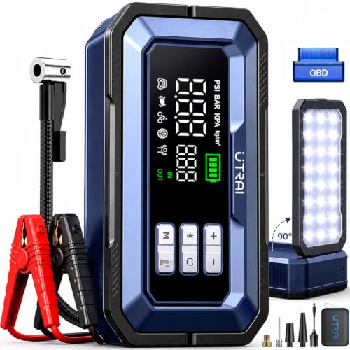 UTRAI 12V 8000A Portable Jump Starter with 150PSI Air Compressor