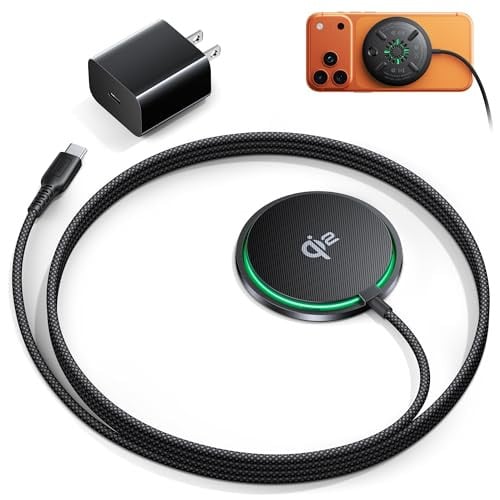 INIU Qi2 Certified 15W Magnetic Wireless Charger w/ Adapter Deal