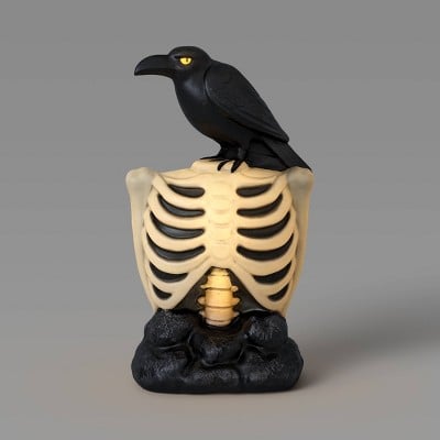 17.9" Raven on Ribcage Bones Hyde and EEK! Boutique Deal