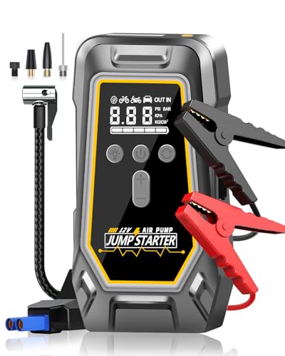NOBIWA 6000mAh Car Jump Starter with Air Compressor