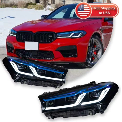 Car Lights for BMW 5 Series G30 G38 2017-2020 LED Projector Head Lamp