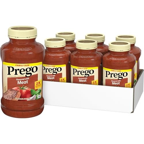 Prego Italian Pasta Sauce Flavored With Meat 6-Pack Deal