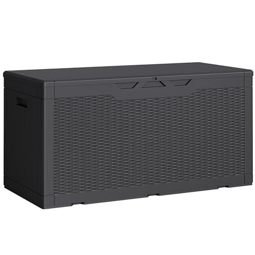 Greesum 100-Gallon Outdoor Storage Box (Black)