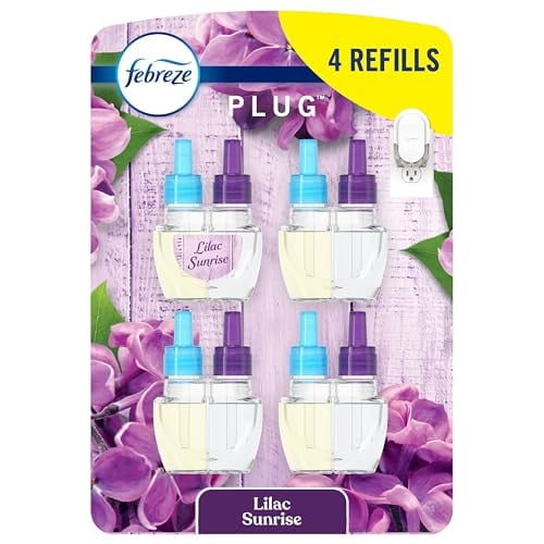 Febreze Plug In Odor Eliminating Refills Lilac Sunshine (0.87oz, 4 Pack)