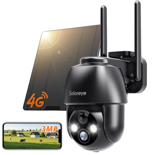 Solareye ZYG9 4G LTE Cellular Outdoor Camera 2K Color Night Vision