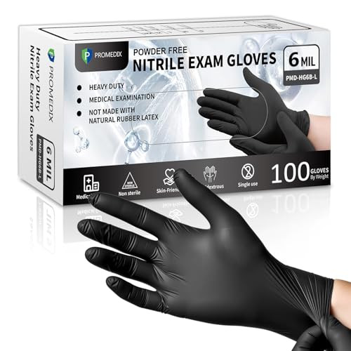 PROMEDIX P 100-count 6-mil Heavy Duty Nitrile Gloves