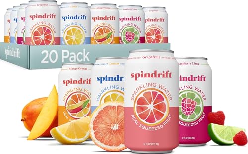 Spindrift Sparkling Water 20-Pack 12-Oz 4-Flavor Variety Pack Deal