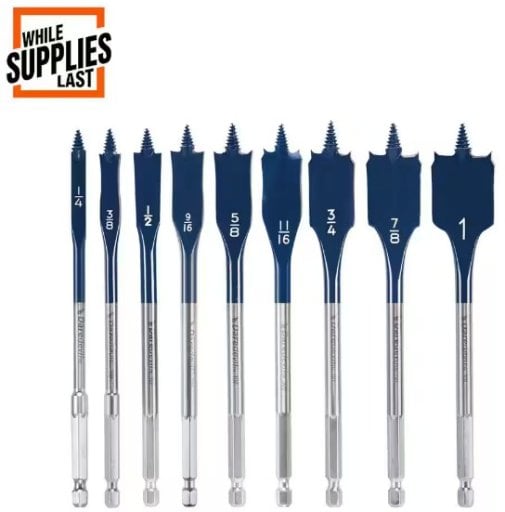 Bosch Daredevil High Carbon Steel Standard Spade Bit Set (9-Piece) Deal