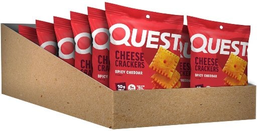 Quest Nutrition Cheese Crackers, Spicy Cheddar Blast, 12 Count