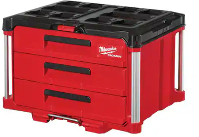 Milwaukee PACKOUT 22 inch Modular 3-Drawer Tool Box with Metal Reinforced Corners (In-Store Clearance Price) Deal
