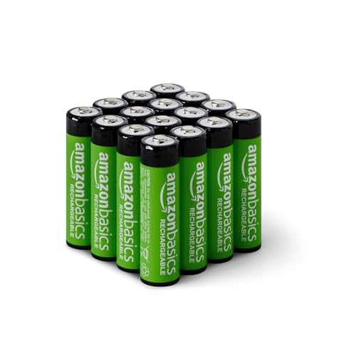Amazon Basics 16-Pack Rechargeable AA NiMH Batteries, 2000 mAh Deal