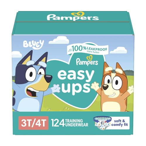 Pampers Easy Ups Disposable Potty Training Boys Underwear 124-Count (Size 3T-4T)