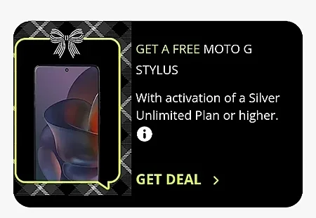 Moto G Stylus 5G (2025) Prepaid Phone with $45 Plan Activation