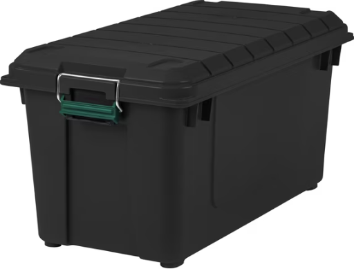 Remington 22 Gal. Plastic Storage Bins with Lids Deal