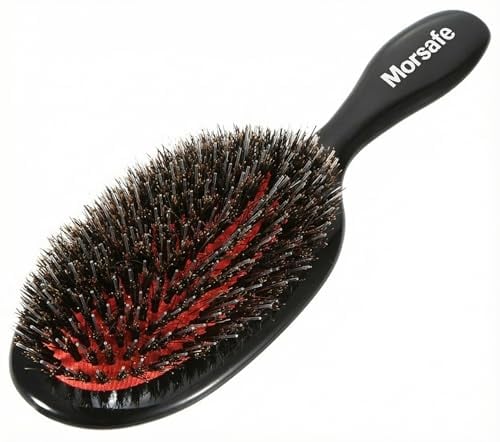 Boar Bristle Hair Brush for Painless Detangling