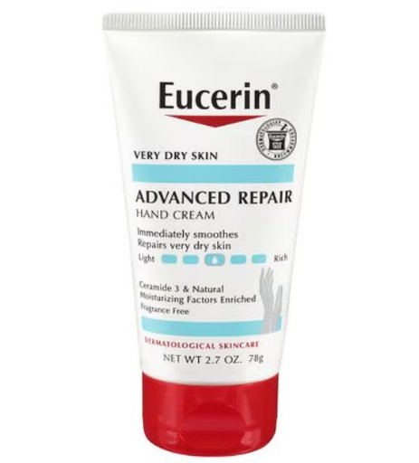 Eucerin Advanced Repair Hand Cream Fragrance Free 2.7 Oz, 5-Pack