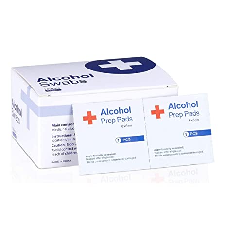 Alcohol Prep Pads 100-Count 6x6cm