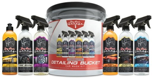 Jay Leno's Garage Complete Detailing Bucket Car Wash Kit 8-Piece