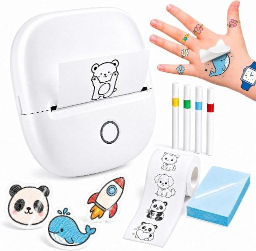 ByteCintia Temporary Tattoo Printer for Kids, AI Custom Stickers