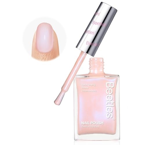 Beetles 2-in-1 Nail Strengthener & Concealer Polish Shimmer or Nude Deal