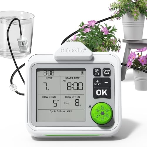 RAINPOINT Large Display Automatic Plant Waterer Indoor