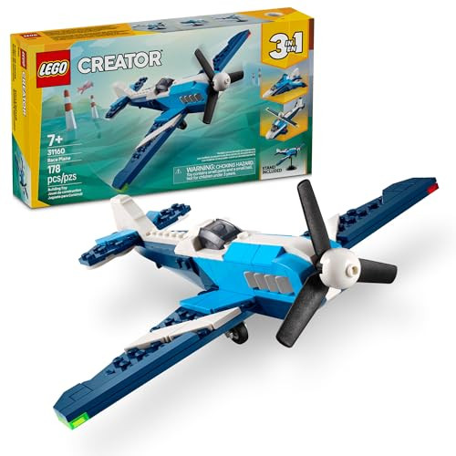 LEGO Creator 3-in-1 Aircraft Race Plane Building Kit 178-Piece