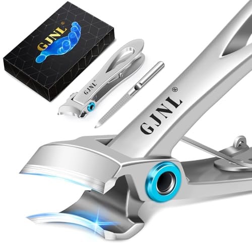 Toenail Clippers for Seniors Toenails, Heavy Duty Nail Clippers for Men Thick Nails with Wide Jaw Opening