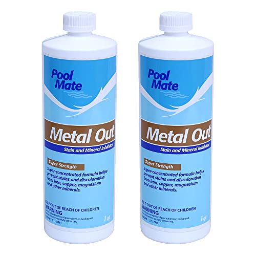 Pool Mate 1-Quart 2-Pack Concentrated Metal Out, Pool Metal Remover Deal
