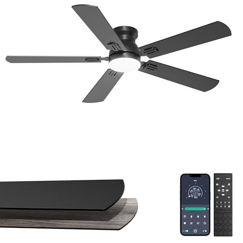 Phylluz 52'' Flush Mount Ceiling Fan with Lights Deal