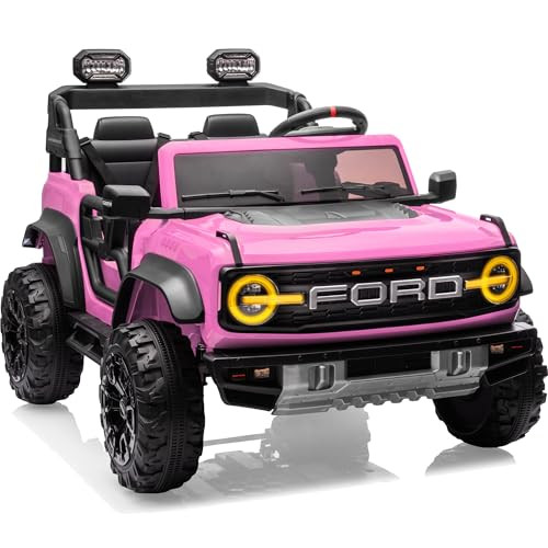 First Ride Kid's 4-Wheeler with Suspension and Bluetooth