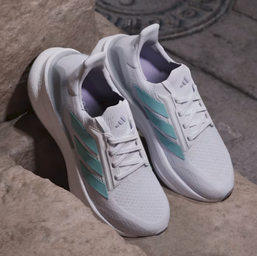 adidas Women's Ultraboost 5x Shoes (Cloud White / Mint Ton / Glow Purple) Deal