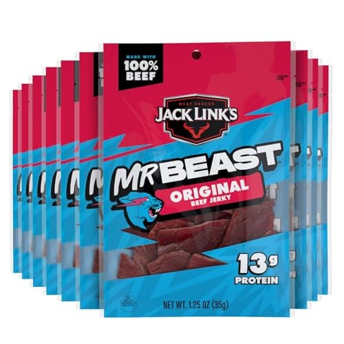 Jack Link's x MrBeast Original Beef Jerky 10-Pack 1.25 Oz Deal