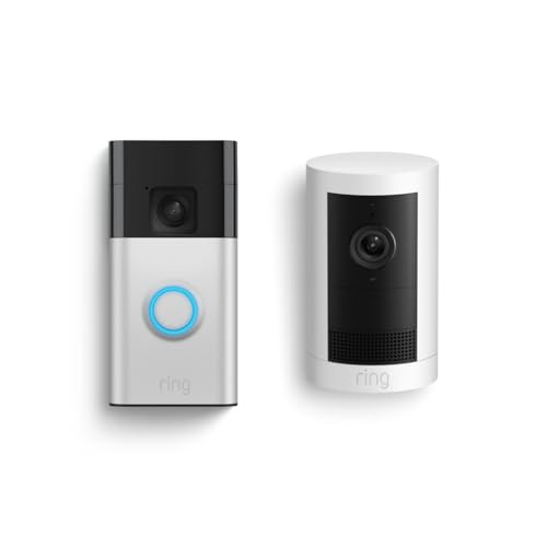 Ring Battery Doorbell and Outdoor Cam Plus Battery Bundle