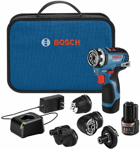 Bosch 12V Max EC Flexiclick 5 In 1 Drill/Driver System Kit Factory Reconditioned Deal