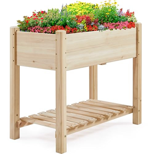 Yaheetech 34x18x30in Raised Garden Bed