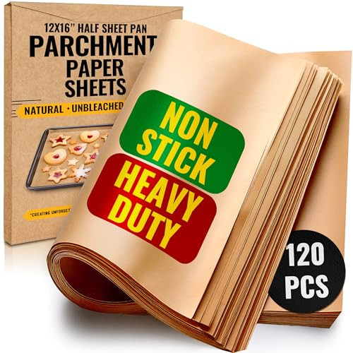 Parchment Paper Sheets 12" x 16",  120 Pcs