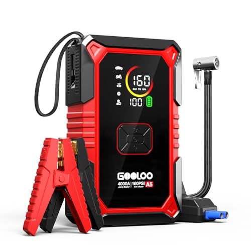 GOOLOO A5 Jump Starter with 4000A Air Compressor