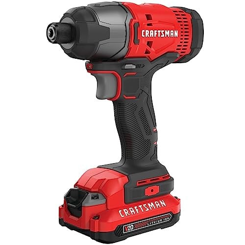 CRAFTSMAN 20V MAX Impact Driver Kit, 1/4 Inch, 2,800 RPM