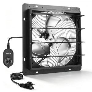 VEVOR 14 in Shutter Exhaust Fan Wall-Mount Automatic Louvers