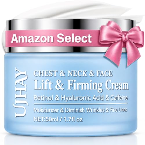 UJhay Retinol Neck Cream with Hyaluronic Acid and Caffeine Deal