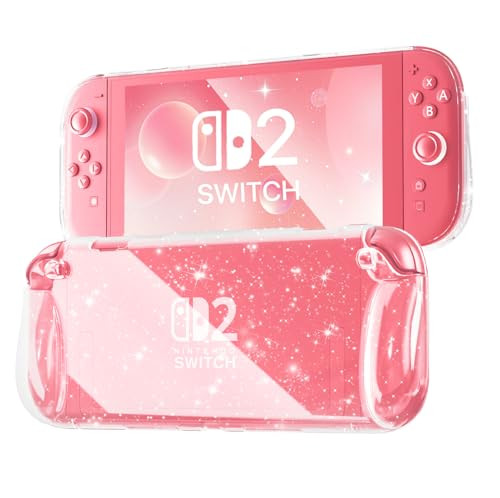 FIWWAT Protective Case for Nintendo Switch 2 (2025) Slim Clear