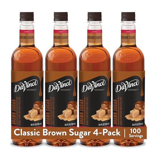 DaVinci Gourmet Brown Sugar Syrup 25.4 Fluid Ounces (Pack of 4)